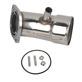 3.5" Turbo Intake Horn Kit For 2017-2019 GM 6.6L L5P Duramax Polished Stainless