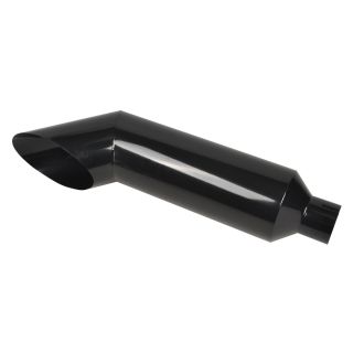 Inlet 5"Outlet 7''Miter Angle Cut Diesel Smoker Exhaust StackTip 36"Long Black