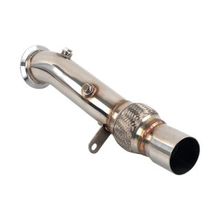 3.5" Turbo Catless Exhaust Downpipe For BMW N55 535i 640i 740Li F01/F10/F11/F07 F12/F13 Fedex Express Generic
