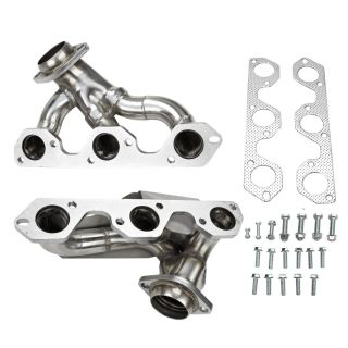 For Jeep Wrangler JK 2007-2011 3.8L V6 Stainless Manifold Header w/ Gaskets
