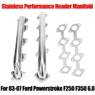 Stainless Performance Headers Manifolds For 03-07 Ford Powerstroke F250 F350 6.0