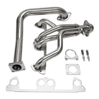 Fits Jeep Wrangler YJ 2.5L L4 Stainless Manifold Header w/ Downpipe 91-95 New