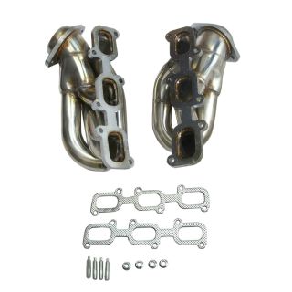 Short Stainles Steel Header Exhaust Manifold For 2011-15 FORD MUSTANG 3.7 V6 D2C