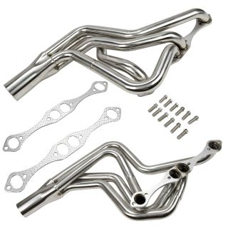 FOR CHEVY SBC 267-400 V8 STAINLESS STEEL LONG TUBE HEADER EXHAUST MANIFOLD 70-87