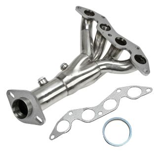 STAINLESS RACING MANIFOLD HEADER/EXHAUST FOR 01-05 HONDA CIVIC DX/LX D17 1.7 EM2