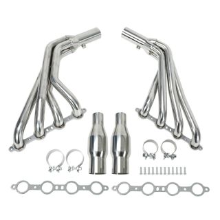 Long Tube Stainless Steel Header Exhaust Manifold For 10-15 Camaro SS LS3 6.2 V8