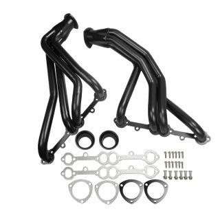 For Chevy Corvette C2 C3 63-82 V8 305 327 350 Race Exhaust Long Tube Headers BK