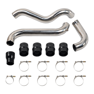 Polished Intercooler Pipe &Boot Kit For 2011-2016 GMC CHEVY 6.6 6.6L LML Duramax