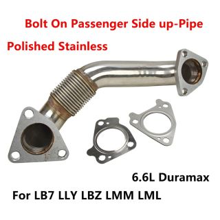 Bolt On Passenger Side up-Pipe w/ Gasket Fit LB7 LLY LBZ LMM LML 6.6L Duramax SL