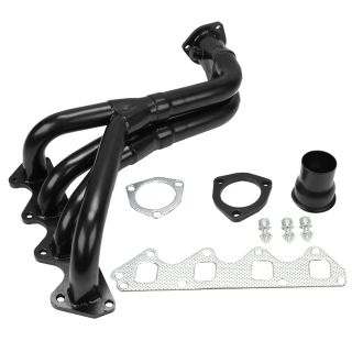 For Suzuki Samurai & Geo Tracker 1.3L 1.6L L4 Stainless Manifold Header Black