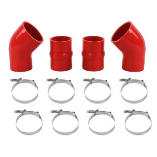 Intercooler Boot Silicone Hose Kit For 1994-2002 Dodge Ram Pickup 5.9 5.9L Red