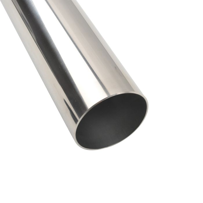 2.5 Inch T304 Stainless SteelStraight DIY Custom Mandrel Exhaust Pipe Tube Pipe, 48 Inch/4FT Length-1PC