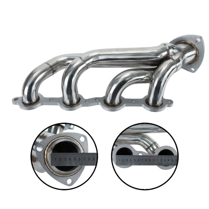 Stainless Steel Exhaust Header Manifold + X-Pipe for 84-91 BMW E30 3-Series 6Cyl