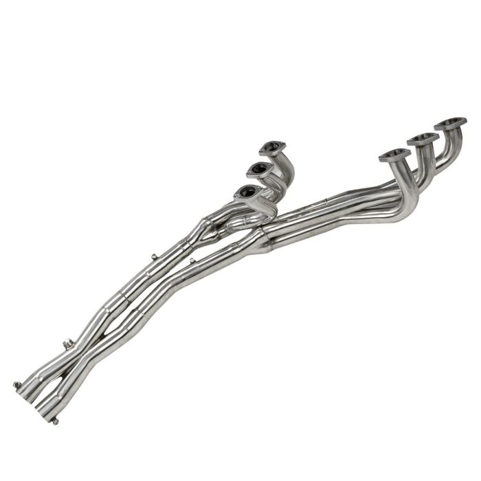 Stainless Steel Exhaust Header Manifold + X-Pipe for 84-91 BMW E30 3-Series 6Cyl