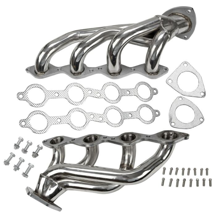 Stainless Headers For Chevy GMC Avalanche Silverado 00-06 4.8L 5.3L V8 New