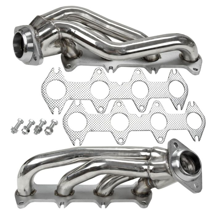 Stainless Exhaust Manifold Shorty Headers manifold Fits Ford F150 5.4L V8 04-10