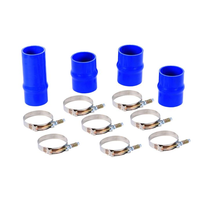 Fit 2003-2007 Dodge Cummins Intercooler Boot Kit Silicone Hose with Clamps Blue