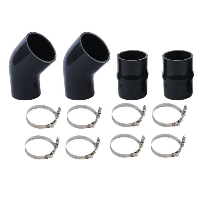 Intercooler Boot Silicone Hose Kit For 1994-2002 Dodge Ram Pickup 5.9 5.9L Black