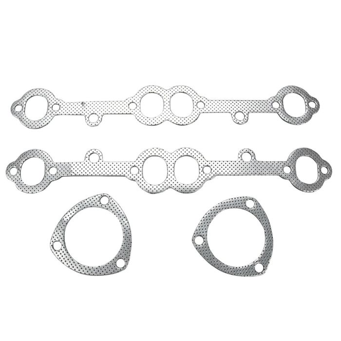 FITS Chevy Truck Header Set Sliver Stainless Steel Chevy GMC Small Block New