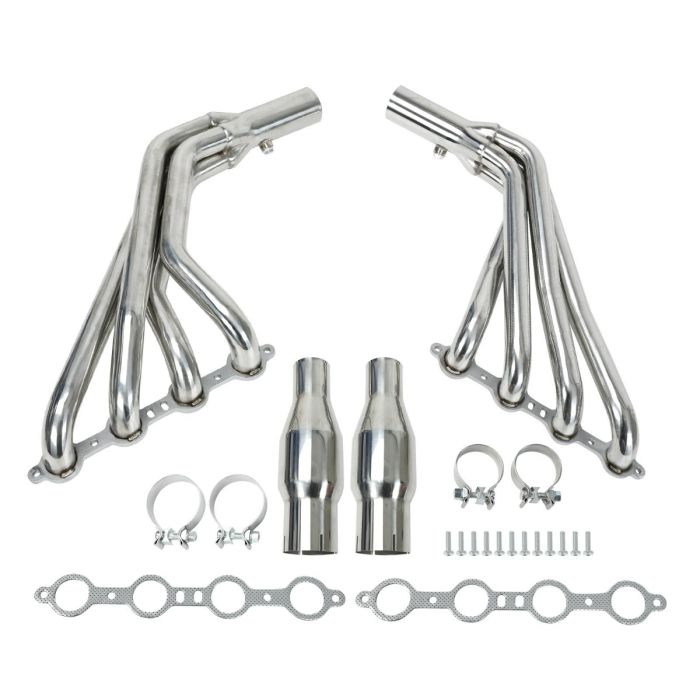 Long Tube Stainless Steel Header Exhaust Manifold For 10-15 Camaro SS LS3 6.2 V8