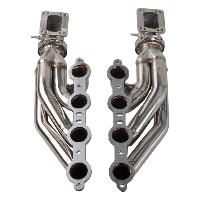Turbo Exhaust Manifold&Headers For LS1 LS6 LSX GM V8+Elbows T3 T4 to 3.0